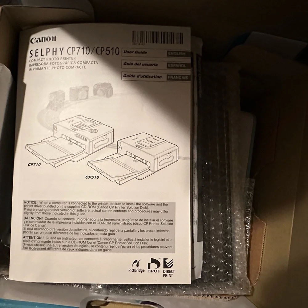 New Canon SELPHY CP510 Digital Photo Thermal Printer